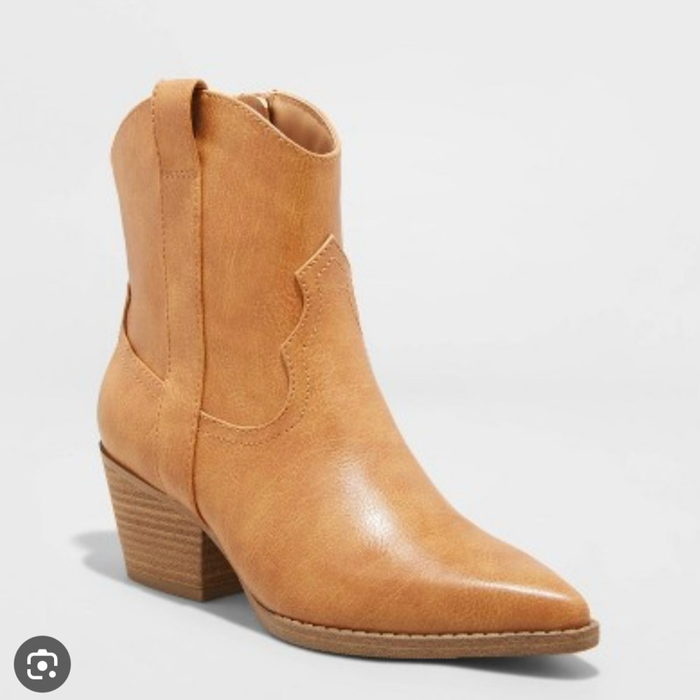 NWT Women's Twyla Western Boots - Universal Thread Cognac 8